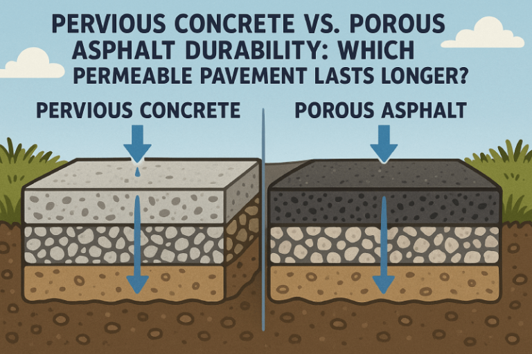Pervious Concrete vs Porous Asphalt Durability