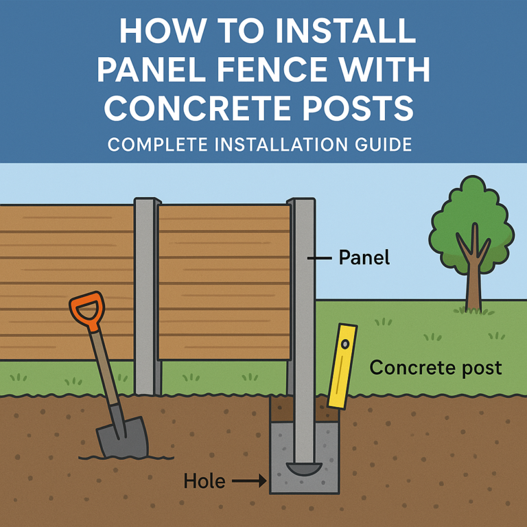 How to Install Panel Fence with Concrete Posts: Complete Installation Guide