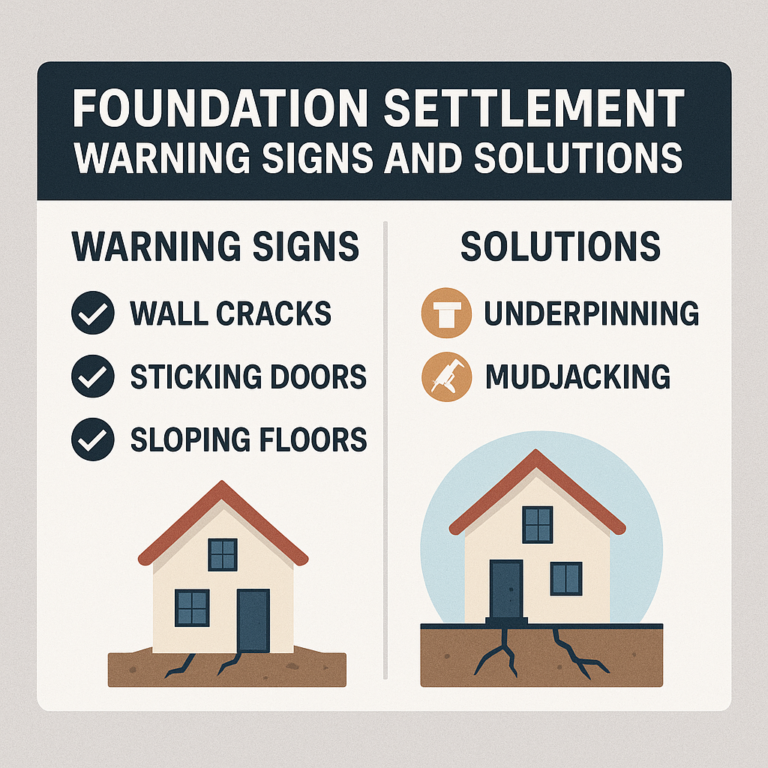 Foundation Settlement Warning Signs and Solutions